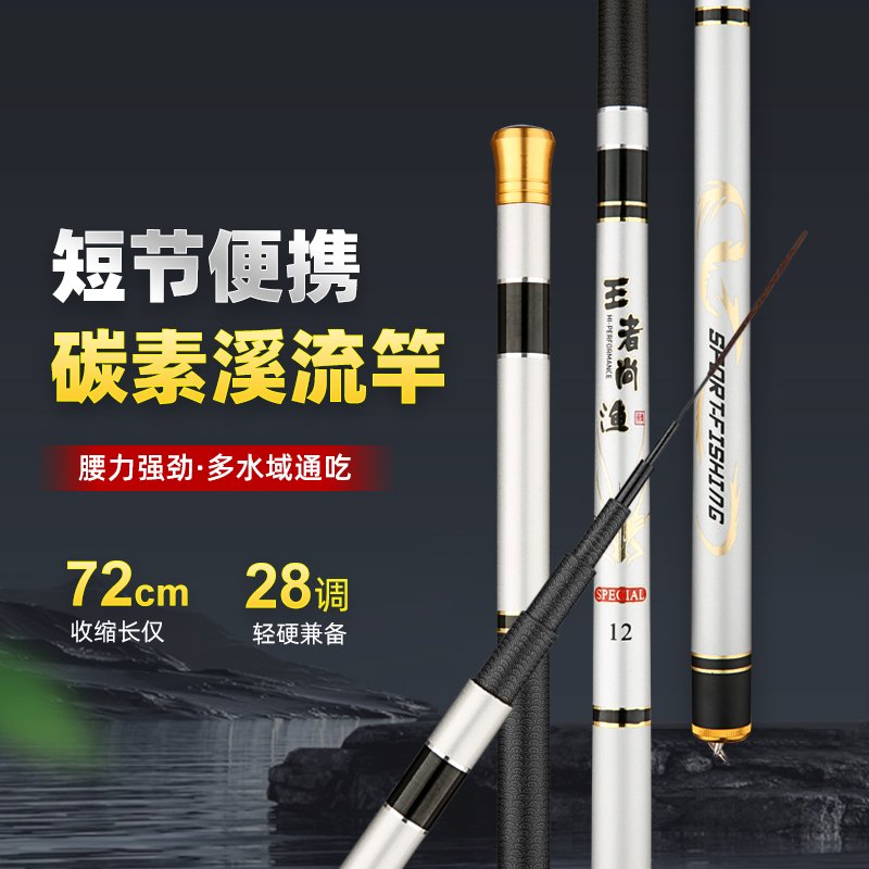 Wangzhe Shangyu Stream Fishing Rod (Silver) - 图片 2